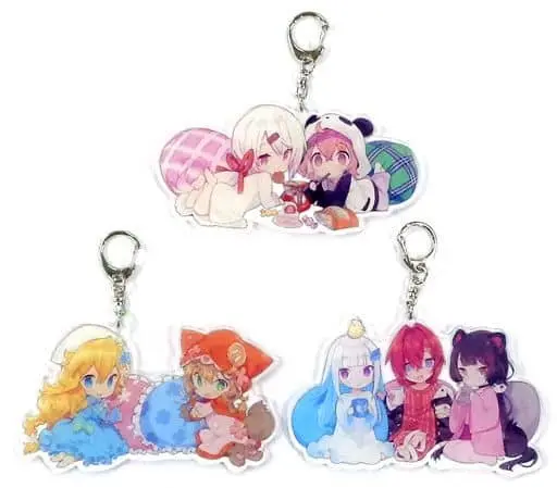 Sanbaka - Acrylic Key Chain - DMM Scratch! - Key Chain - Otogibara Era & Warabeda Meiji & Sasaki Saku & Shiina Yuika