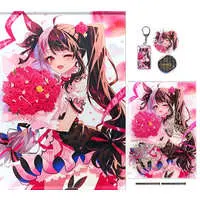 Yorumi Rena - Badge - Tapestry - Acrylic Art Plate - Birthday Merch Complete Set - Nijisanji