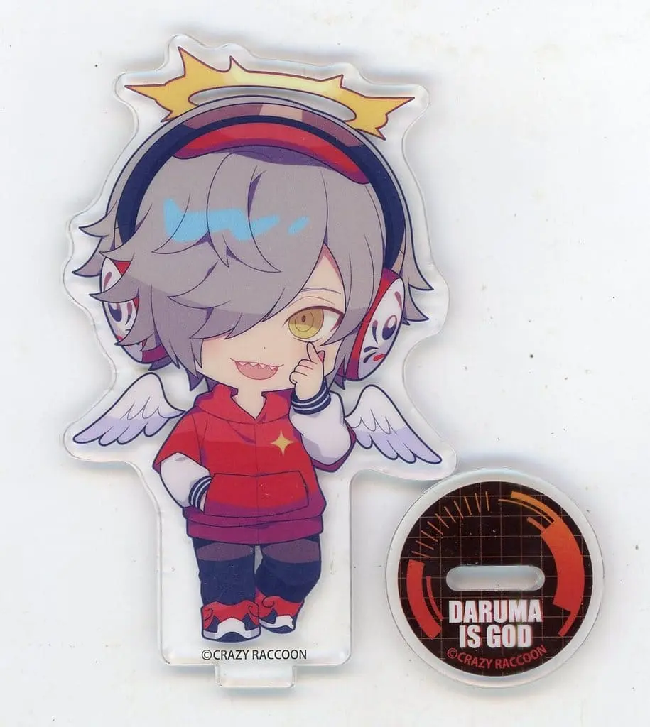 Daruma is God - Acrylic stand - Crazy Raccoon