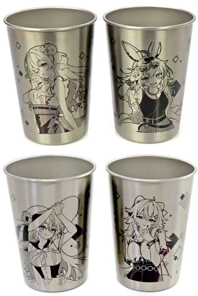 hololive - Tumbler, Glass - Tableware - Shishiro Botan & Yukihana Lamy & Omaru Polka & Momosuzu Nene