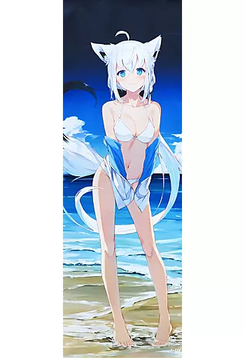 Shirakami Fubuki - Life-Size Tapestry - Tapestry - hololive