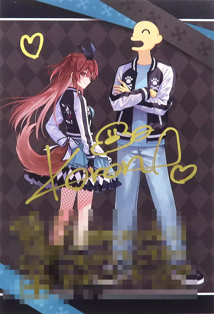 Inugami Korone - Hand-signed - Postcard - hololive