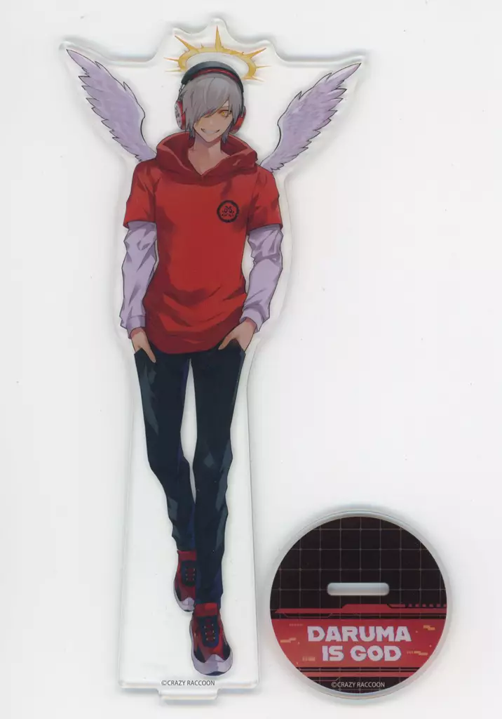 Daruma is God - Acrylic stand - Crazy Raccoon