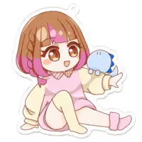 Karukan - Key Chain - Acrylic Key Chain - VTuber Size-70 x 70 (mm)