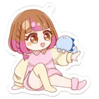 Karukan - Key Chain - Acrylic Key Chain - VTuber Size-50 x 50 (mm)