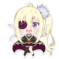 Kisuma Riana - Key Chain - Acrylic Key Chain - VTuber Size-100 x 100 (mm)