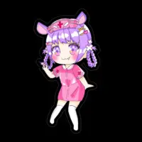 Yumeno Neru - Stickers - VTuber Size-100 x 100 (mm)