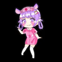 Yumeno Neru - Stickers - VTuber Size-160 x 160 (mm)