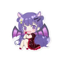 Yumeno Neru - Stickers - VTuber Size-100 x 100 (mm)