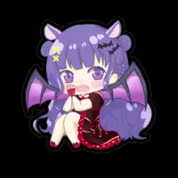 Yumeno Neru - Stickers - VTuber Size-100 x 100 (mm)