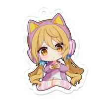 Hinatuki Hiyori - Key Chain - Acrylic Key Chain - VTuber Size-50 x 50 (mm)