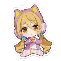 Hinatuki Hiyori - Key Chain - Acrylic Key Chain - VTuber Size-70 x 70 (mm)