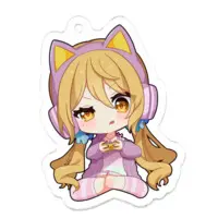 Hinatuki Hiyori - Key Chain - Acrylic Key Chain - VTuber Size-50 x 50 (mm)