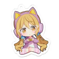 Hinatuki Hiyori - Key Chain - Acrylic Key Chain - VTuber Size-50 x 50 (mm)