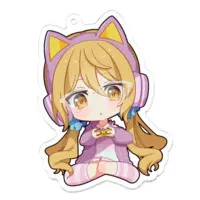 Hinatuki Hiyori - Key Chain - Acrylic Key Chain - VTuber Size-70 x 70 (mm)