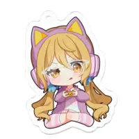Hinatuki Hiyori - Key Chain - Acrylic Key Chain - VTuber Size-50 x 50 (mm)