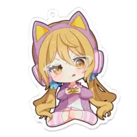 Hinatuki Hiyori - Key Chain - Acrylic Key Chain - VTuber Size-70 x 70 (mm)