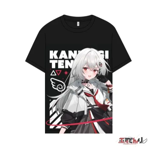 Kannagi Tenri - Clothes - T-shirts - VTuber Size-L