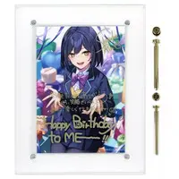 Shizuka Rin - Badge - Acrylic Art Plate - Canvas Board - Birthday Merch Complete Set - Nijisanji