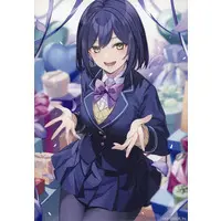 Shizuka Rin - Badge - Acrylic Art Plate - Canvas Board - Birthday Merch Complete Set - Nijisanji