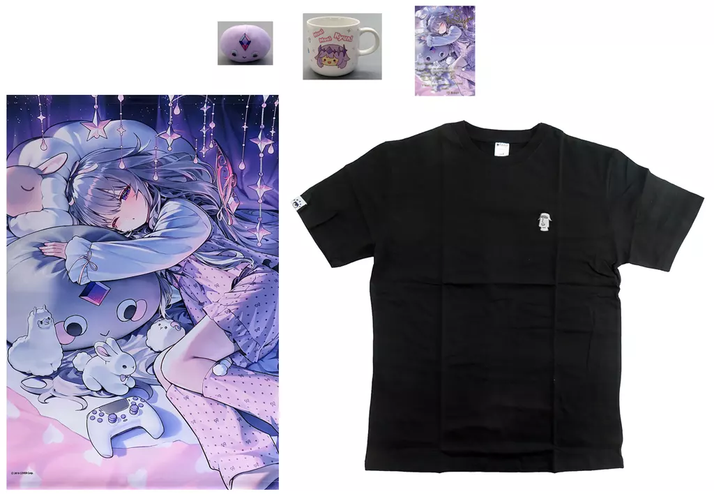 Koseki Bijou - T-shirts - Plush - Tapestry - Birthday Merch Complete Set - Postcard - hololive