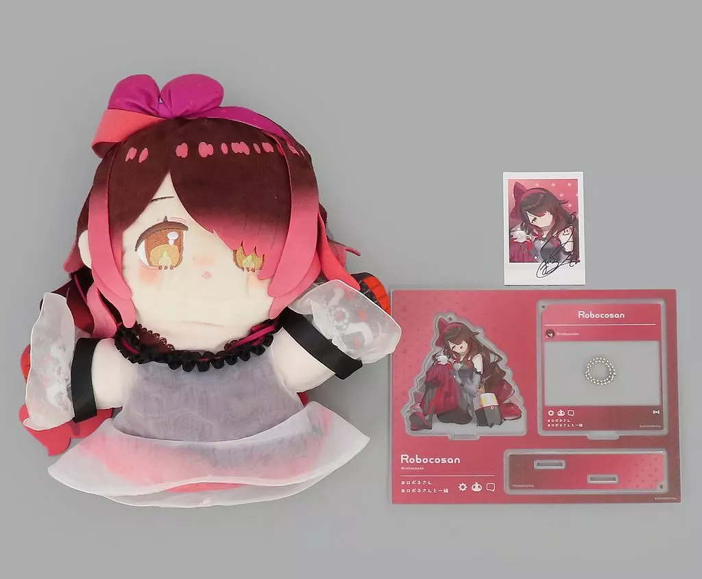 Roboco-san - Plush - Hand-signed - Acrylic stand - hololive