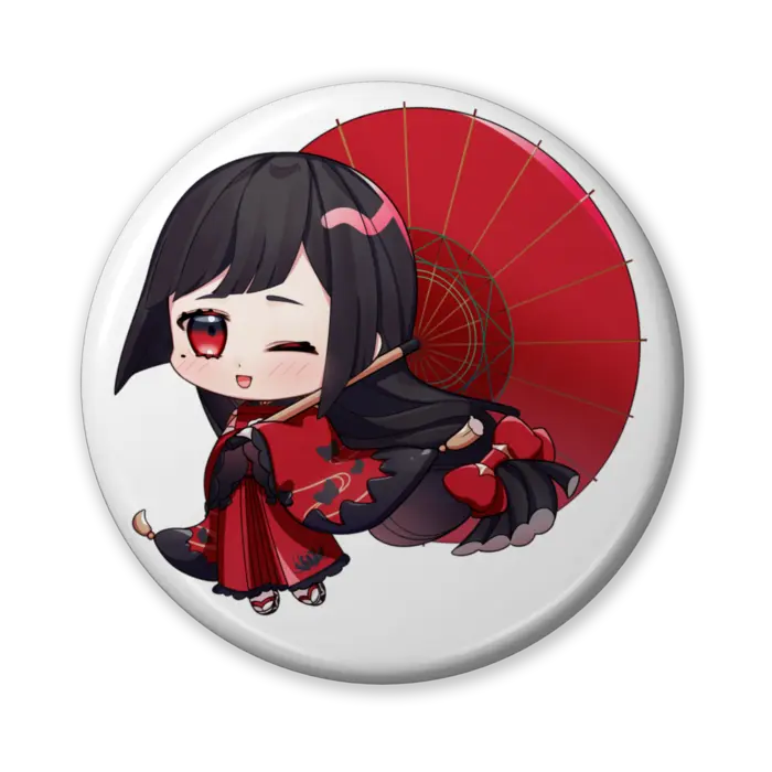 Akasaka Kuroha - Badge - VTuber