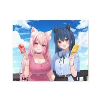 Wakana Kohaku & Ookami Kuon - Canvas Board - VTuber