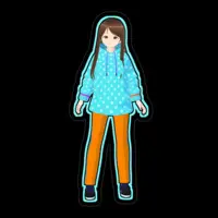 VTuber - Stickers Size-100 x 100 (mm)
