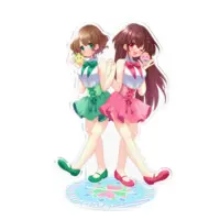 Momone Ciel & Yotsubane Stella - Acrylic stand - VTuber Size-160x160mm