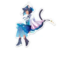 Kurage Kon - Key Chain - Acrylic Key Chain - VTuber Size-100 x 100 (mm)