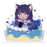 Kurage Kon - Key Chain - Acrylic Key Chain - VTuber Size-100 x 100 (mm)