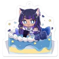 Kurage Kon - Key Chain - Acrylic Key Chain - VTuber Size-50 x 50 (mm)
