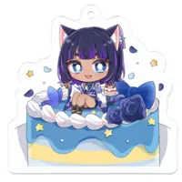 Kurage Kon - Key Chain - Acrylic Key Chain - VTuber Size-50 x 50 (mm)
