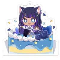Kurage Kon - Key Chain - Acrylic Key Chain - VTuber Size-70 x 70 (mm)