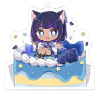 Kurage Kon - Key Chain - Acrylic Key Chain - VTuber Size-70 x 70 (mm)