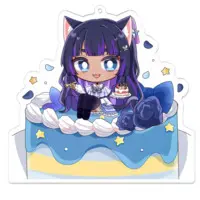 Kurage Kon - Key Chain - Acrylic Key Chain - VTuber Size-100 x 100 (mm)