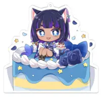 Kurage Kon - Key Chain - Acrylic Key Chain - VTuber Size-100 x 100 (mm)