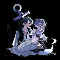 VTuber - Stickers Size-160 x 160 mm)