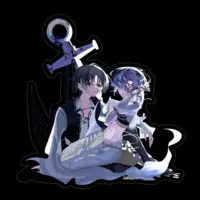 VTuber - Stickers Size-100 x 100 mm)
