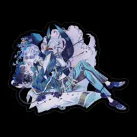 VTuber - Stickers Size-100 x 100 mm)
