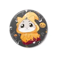 Badge (もちはむ缶バッジ　ハロウィンオレンジ服)