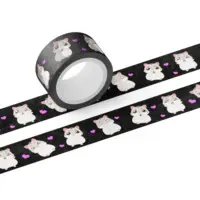 Masking Tape (もちはむマスキングテープ　黒 マスキングテープ - テープ幅 20mm)