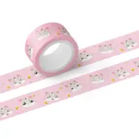 Masking Tape (もちはむ表情マスキングテープ　ピンク マスキングテープ - テープ幅 20mm)