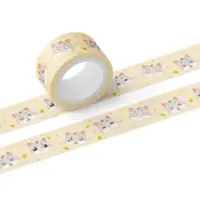 Masking Tape (もちはむ表情マスキングテープ　黄 マスキングテープ - テープ幅 20mm)