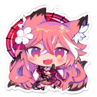 Inamori Sakuya - Key Chain - Acrylic Key Chain - VTuber Size-70 x 70 (mm)