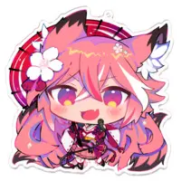 Inamori Sakuya - Key Chain - Acrylic Key Chain - VTuber Size-100 x 100 (mm)