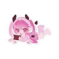 VTuber - Stickers Size-100 x 100 (mm)
