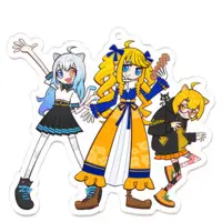 Kasuteira Yoriko - Key Chain - Acrylic Key Chain - VTuber Size-70 x 70 (mm)