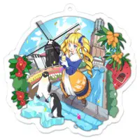 Kasuteira Yoriko - Key Chain - Acrylic Key Chain - VTuber Size-70 x 70 (mm)